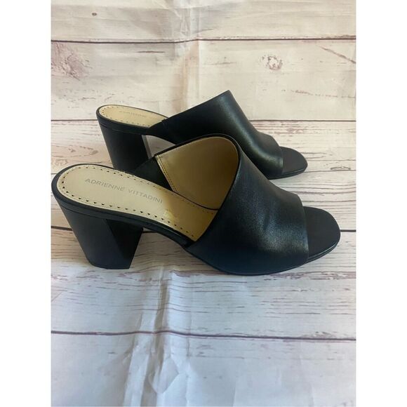Adrienne Vittadini open toe block heel size 9.5 - Picture 2 of 8
